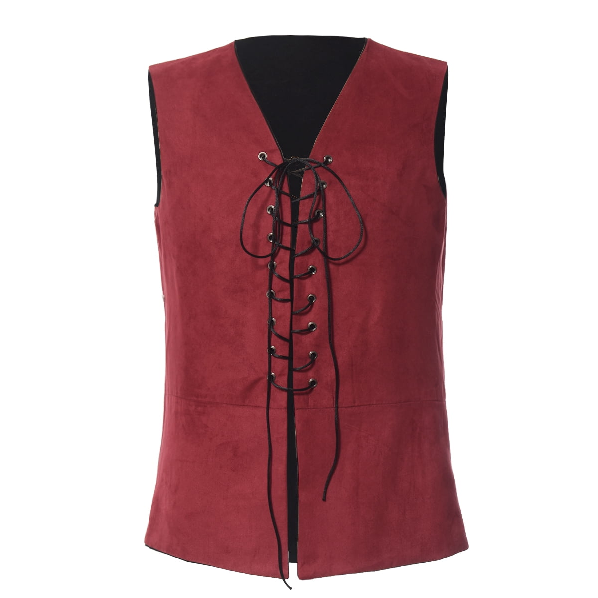 BLESSUME Mens Renaissance Steampunk Lace-up Vest Gothic Waistcoat ...