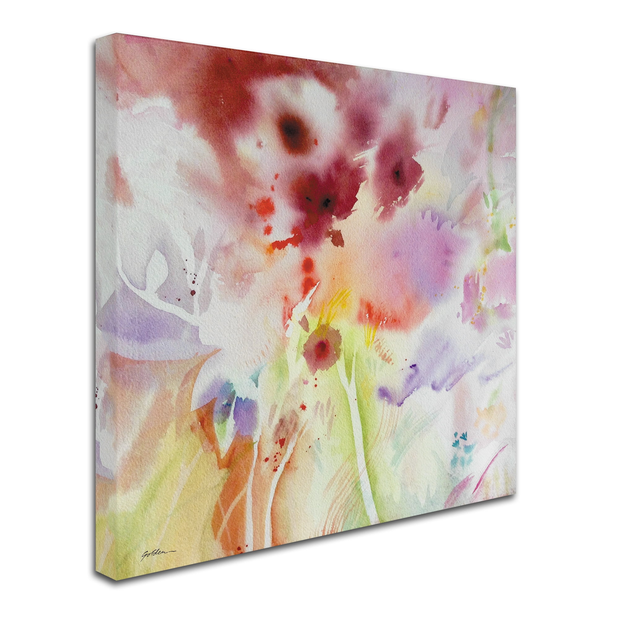 Trademark Fine Art 'Garden Impressions 3' Canvas Art by Sheila Golden