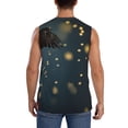 thumbnail image 4 of Lsque North American Bald Eagle Print Men's Cotton Blend Sleeveless Muscle Shirts (S-3XL)- Moisture Wicking, Odor Protection, UPF 30+,XX-Large, 4 of 8