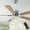 Chrome, variant on Chords Attic 52" 5-Blade Ceiling Fan with Lights and Remote Control, 6-Speed DC Motor, Timer and Reversible Function for Bedroom, Living Room and Dining Room