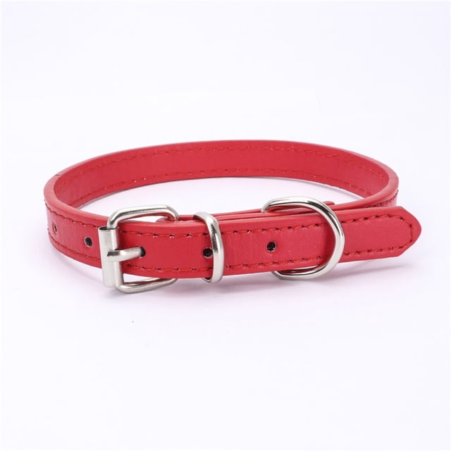Collier Doux pour Chien, Sangle de Cou pour Petit Chiot Chaton, Corde Ronde Rouge 120*1.3cm