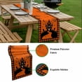 thumbnail image 5 of Halloween Orange Table Runner - 90 Inch Long, Kitchen Dining Table Runner Dresser Scarves, Cartoon Castle Bat Plaid Moon Black Farmhouse Decor for Coffee Tables Wedding Party Banquet, 5 of 8