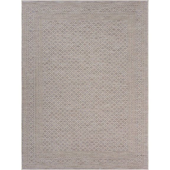 HomeRoots 395972 8 x 10 ft. Gray Classic Indoor & Outdoor Area Rug