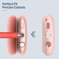 thumbnail image 3 of Silicone Case Cover for AirPods Max Headphones, Anti-Scratch Ear Cups Cover and Headband Cover for AirPods Max, Accessories Skin Protector for AirPods Max (Pink), 3 of 7