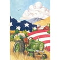 thumbnail image 2 of Unknown 11x14 Black Ornate Wood Framed with Double Matting Museum Art Print Titled - American Tractor, 2 of 4