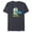 Navy Heather, variant on The Simpsons Kang and Kodos Earth Capital - Short Sleeve Blended T-Shirt for Adults - Customized-Ocean Blue