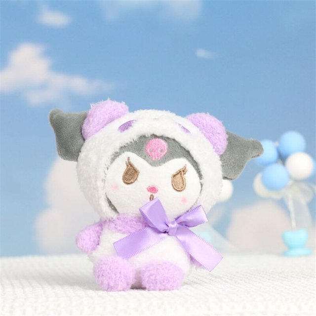 Sanrio-Llavero de peluche de Hello Kitty para niños, adornos de mochila Kawaii, muñeca para niñas, llavero de gato KT, regalos de cumpleaños