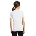 thumbnail image 2 of Port Company LPC381V Ladies Performance Blend V-Neck Tee, White, L, 2 of 2