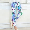thumbnail image 3 of 2-14T Girls Printing Leggings Kid Footless Skinny Tights Trousers Slim Ankle Length Pants, 3 of 4