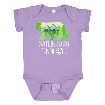 

Inktastic Gatlinburg Tennessee- Mountains and Bear Shape Gift Baby Boy or Baby Girl Bodysuit