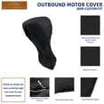 thumbnail image 5 of SavvyCraft® Heavy Duty Outboard Motor Cover Waterproof 600D Polyester Marine Boat Engine Cover Fits Up to 250-300HP Black, 5 of 10