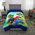 thumbnail image 4 of Franco Couette Moelleuse pour Enfants MJ8638, Taille Simple 64 x 86?, Super Mario, 4 of 5