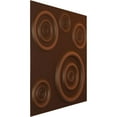 thumbnail image 2 of 19 5/8"W x 19 5/8"H Reece EnduraWall Decorative 3D Wall Panel, Universal Aged Metallic Rust (Covers 2.67 Sq. Ft.), 2 of 6