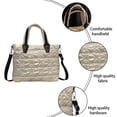 thumbnail image 3 of Bolso de mano acolchado para mujer, bolso de mano tipo shopper, bolso tipo hobo suave e impermeable, bolsos de hombro ligeros para el trabajo, el entrenamiento, 3 of 6
