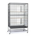 thumbnail image 2 of Prevue Pet Products Extra-Large Wrought Iron Flight Cage, Black Hammertone, 2 of 6