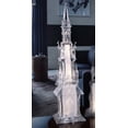thumbnail image 2 of CC Christmas Decor LED Lighted Clear Cathedral with Angels Christmas Figurine - 19" - Set of 2, 2 of 2