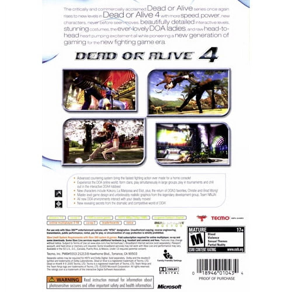 Dead or Alive 4 (Xbox 360) - Pre-Owned 