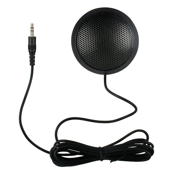 TFixol3.5mm Plug Conference Microphone 360° Ommnidirectional Condenser Computer PC Laptop Mic Portable Mini Desktop Metal Wired Microphone Plug and Play for Video Conference Chatting Recording Online