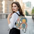 thumbnail image 6 of FORMRS Mini Backpack Purse for Women Travel Daypack Casual Shoulder Bag, Blue Rainbow, 6 of 7
