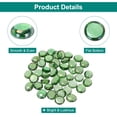 thumbnail image 3 of Glass Beads,36pcs Flat Glass Gemstone Transparent Green 0.44lbs Glass Marbles Pebbles for Vase Fillers DIY Craft, 3 of 6