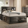 thumbnail image 2 of ACME Ireland King Captain's Bed in Gray Oak, 2 of 6