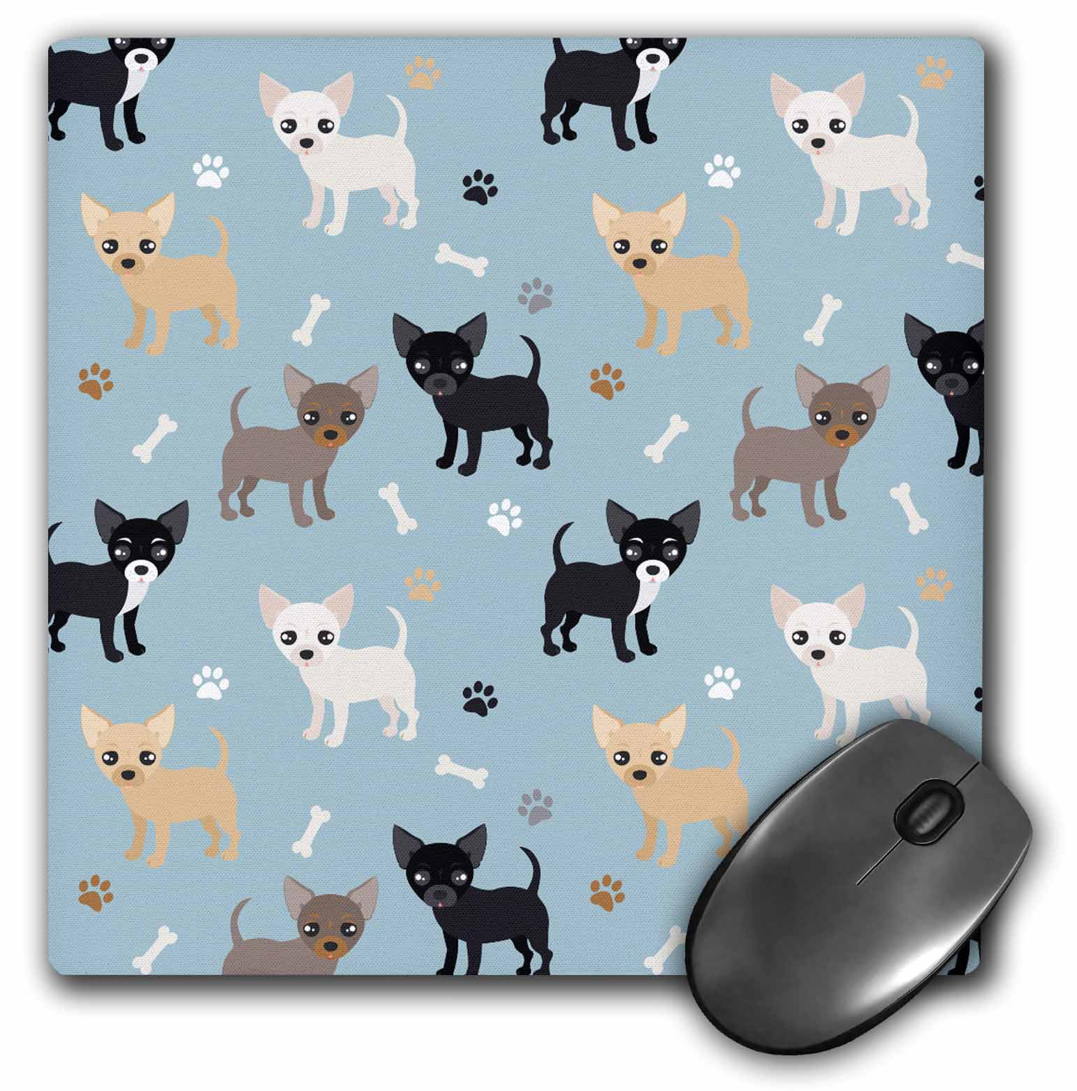 Laptop Computer Unique Pattern Optical Mice Mobile Wireless Mouse 2.4G Portable for Notebook Corgi Dogs Pattern PC