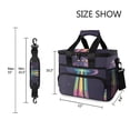 thumbnail image 3 of FORMRS Insulated Cooler Bag 24 Cans Capacity Soft Leakproof Lunch Box with Side Pockets, Purple UFO, 3 of 7