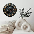 thumbnail image 6 of Cosmic Planet Wall Clock Neon Numbers 10-Inch Silent Wooden Wall Clock, Battery Operated (AA Batteries Not Included), Artistic Home Decor, 6 of 7