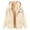 Beige, variant on Halloween Women Hoodies Unisex Patterned Zip Up Sweatshirt Long Sleeve Pullover Tops With Pockets Fleece Lined Warm Apparel Beige L