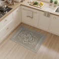 thumbnail image 2 of ODIKA Boho Farmhouse Mosaic Minimalist Frieze Seagrass Herringbone Refined Structured Pet Friendly & Kids Safe for Bedroom, Bedside, Nursery, 2 of 7