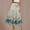 Mint Green, variant on Women's Plus Size Skirts Elastic High Waisted Casual Skirt Summer Boho Floral Tiered Midi Skirts Purple L