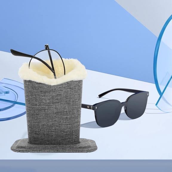 Soimiss Eyeglass Stand Rectangular Shape Grey 2Pcs Back to School