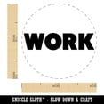 thumbnail image 2 of Work Bold Text Self-Inking Rubber Stamp Ink Stamper - Green Ink - Mini 1/2 Inch, 2 of 7