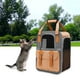 thumbnail image 3 of Mochila porta gatos portátil, bolsa de viaje, bolsa de transporte, correa de hombro ajustable, bolso transpirable para viajar, acampar al aire libre, Naranja Yinane Portador de viaje para gatos, 3 of 6