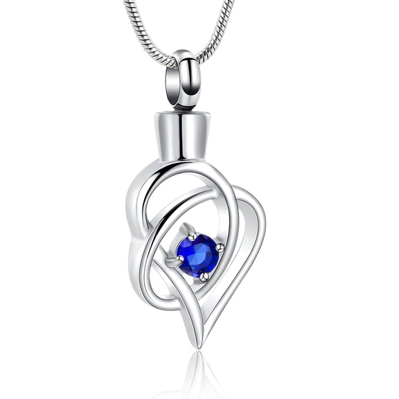 Cremation Jewelry Heart Urn Necklace for Ashes for Women - Heart Pendant Memorial Urn Necklace Ashes Holder Stainless Steel Ashes Keepsake