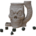thumbnail image 6 of Skull Face Dice Tower with Can Cozy & Storage - DND Dice Tower - Tabletop RPG Dice Organizer - Dragon Dice Tower for Beer, Wine, Cider, Coffee, Hot Chocolate, 6 of 9