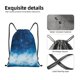 thumbnail image 4 of Fotbe Blue Glitter Sparkles Bolsa Mochila con Cordón Estampada, Bolsa de Gimnasio Deportiva, Bolsa Cinch, Bolsa con Cordón para Hombres y Mujeres-Medium, 4 of 6