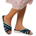thumbnail image 5 of Ruyang Wedge Sandals for Women, Women's Summer Flat Shoes Soft Sole Casual Sandals Slippers Womens Hard Bottom Slippers, 5 of 6