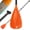 A:Orange paddle, variant on SUP Paddle - Adjustable 3 count Stand Up Paddle Board Paddle with Lock Design Floating Alloy Shaft Paddleboard Paddle
