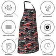 thumbnail image 5 of Kdxio Red And Blue Cars Apron with Pockets Adjustable Kitchen Aprons for Men Women Waterproof Aprons for Cooking,Drawing,Crafting, Baking Household Cleaning, 5 of 8