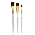 thumbnail image 3 of FolkArt 3 Piece Flat Paint Brush Set, 3 of 6