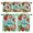 Green, variant on 3 Piece Kitchen Curtains and Valances Set Sweet Strawberry Cafe Curtains 36 Inch Length Summer Fruits Botanical Flowers Valance & Tier Curtain for Living Room Bedroom Small Window 54"x18"+27"x36"*2
