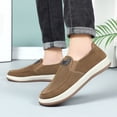 thumbnail image 6 of Domuza Mens Boat Shoes Slip On Walking Loafers Width Shoes Lightweight Comfort Non Slip Sneakers Fashion Business Work Beige 8.5 (EU-42), 6 of 7