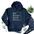 thumbnail image 3 of Ma Mama Mom Bruh Hoodies for Women 2025 Long Sleeve Hoodie Pockets Ma Mama Mom Bruh Hooded Sweatshirt Women Pullover, 3 of 5