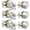 Brushed Nickel, variant on 3 Pack Keyed Entry Door Knob and Single Cylinder Deadbolt Combination Set in Satin Nickel, Exterior Door Knob with Deadbolt, Keyed Alike Door Lock Sets Deadbolt Combo