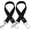 2PCS-black, variant on Win s Way Dog Seat Belt for Car, Tangle-Free Adjustable Pet Car Harness
