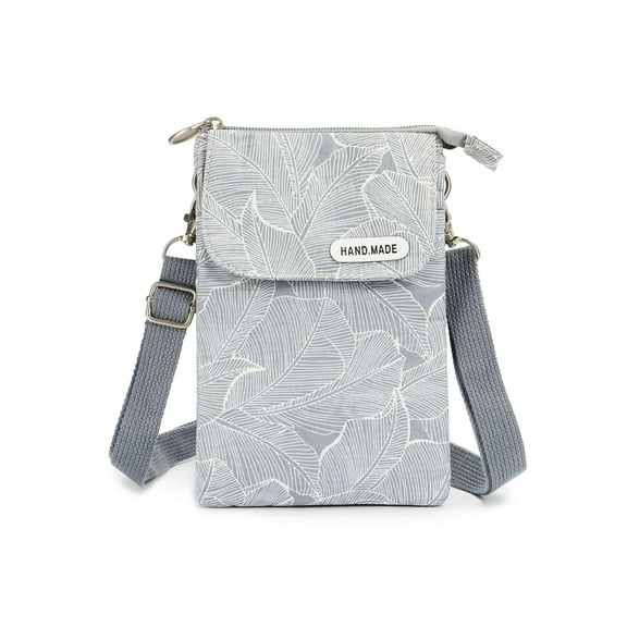 LAVA Small Crossbody Phone Purse Canvas Cell Phone Wallet Mini Messenger Bags with Shoulder Strap