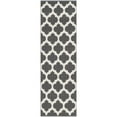 thumbnail image 5 of SAFAVIEH Montauk Proinsias Geometric Cotton Area Rug, Dark Grey/Ivory, 6' x 6' Round, 5 of 10