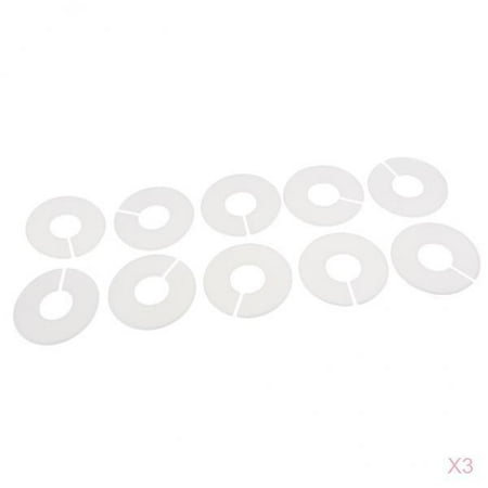 

30 Pieces Blank White Clothing Rack Size Dividers Round for Wardrobe Closet