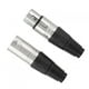 thumbnail image 1 of 5 pares de enchufes de equilibrio de 3 núcleos para conector de micrófono de alimentación - Aleación de zinc tipo de artículo de enchufe XLR, 1 of 8